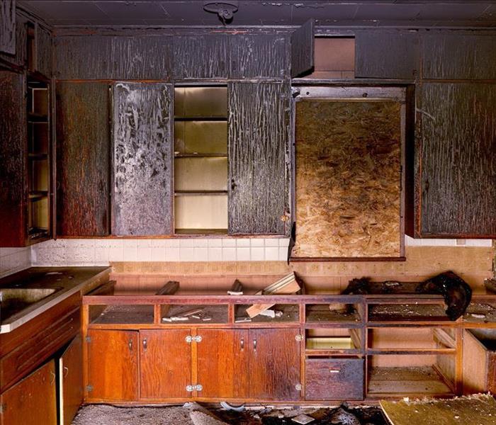burned out kitchen cabinets